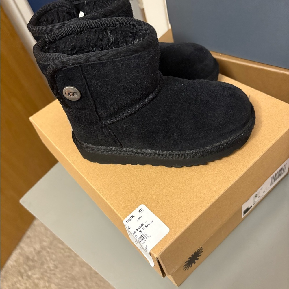 UGG Kids Classic Black Boots